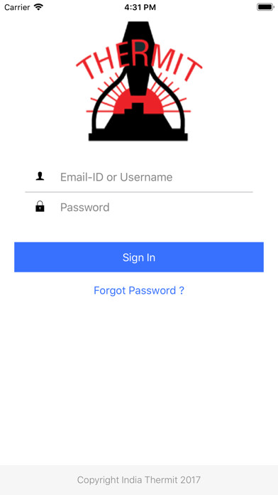Emulate iPhone app India Thermit Site Tracker using MyAndroid Emulate iPhone app India Thermit Site Tracker using MyAndroid