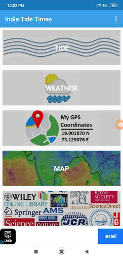 Run android online APK India Tide Times: Weather GPS & Map Integrated from MyAndroid or emulate India Tide Times: Weather GPS & Map Integrated using MyAndroid