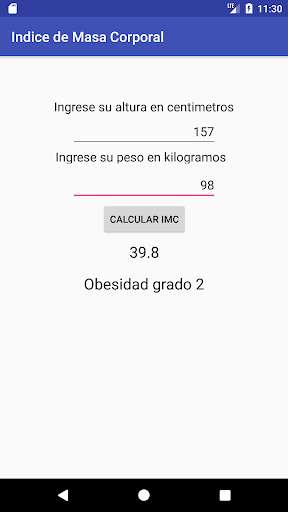 Run android online APK Indice de Masa Corporal from MyAndroid or emulate Indice de Masa Corporal using MyAndroid
