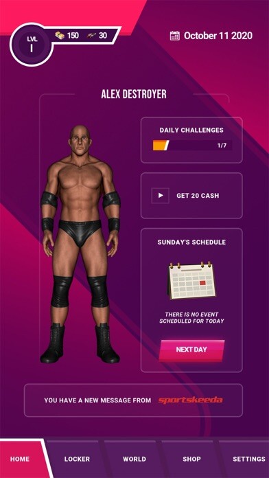 Emulate iPhone app Indie Wrestler using MyAndroid