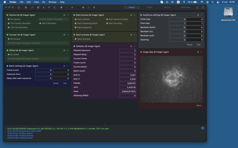 Emulate iPhone app INDIGO Dashboard using MyAndroid