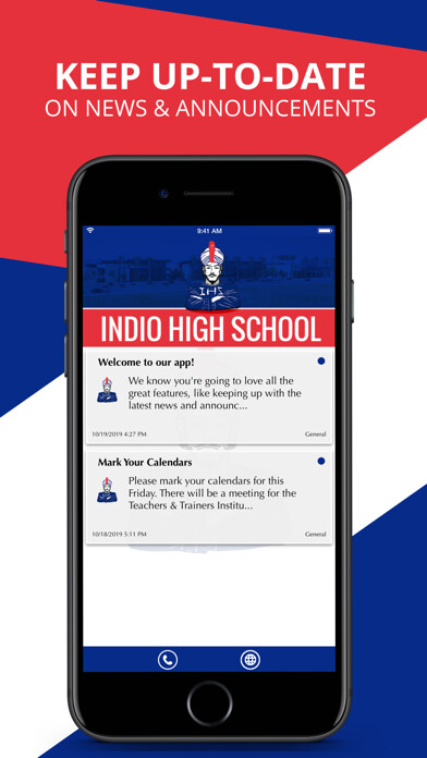Emulate iPhone app Indio High School using MyAndroid Emulate iPhone app Indio High School using MyAndroid