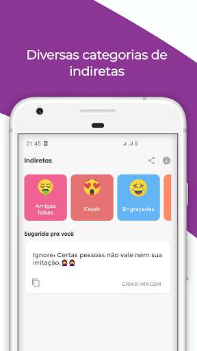 Run android online APK Indiretas Pesadas: Frases 2022 from MyAndroid or emulate Indiretas Pesadas: Frases 2022 using MyAndroid
