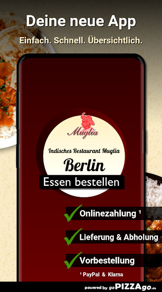 Run android online APK Indisches Restaurant Muglia Berlin from MyAndroid or emulate Indisches Restaurant Muglia Berlin using MyAndroid