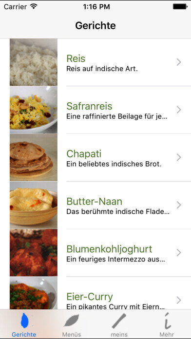 Emulate iPhone app Indisch Kochen using MyAndroid Emulate iPhone app Indisch Kochen using MyAndroid