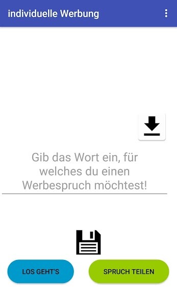 Run android online APK individuelle Werbesprüche from MyAndroid or emulate individuelle Werbesprüche using MyAndroid Run android online APK individuelle Werbesprüche from MyAndroid or emulate individuelle Werbesprüche using MyAndroid