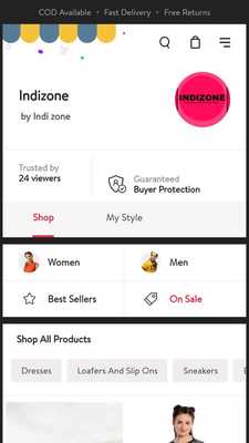 Emulate Android APK IndiZone- Shopping App And Search Engine