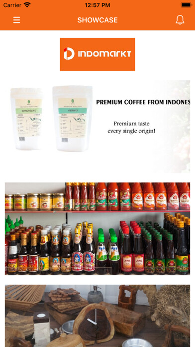 Emulate iPhone app Indomarkt Shop using MyAndroid