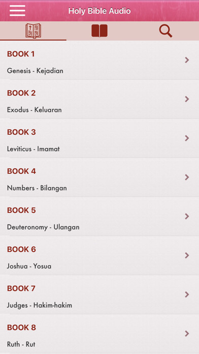 Emulate iPhone app Indonesian Bible Audio mp3 Pro using MyAndroid