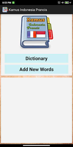Emulate Android APK Indonesian French Dictionary