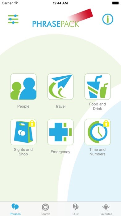 Emulate iPhone app Indonesian Phrasebook - Travel in Indonesia with ease using MyAndroid