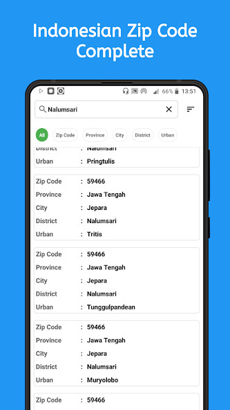 Run android online APK Indonesia Postal Code from MyAndroid or emulate Indonesia Postal Code using MyAndroid