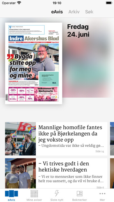 Emulate iPhone app Indre Akershus Blad eAvis using MyAndroid Emulate iPhone app Indre Akershus Blad eAvis using MyAndroid