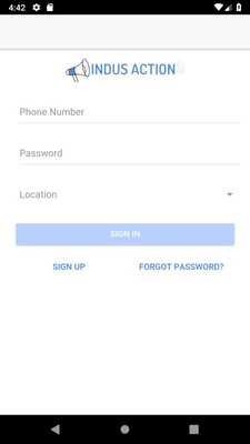 Emulate Android APK Indus Action CMS