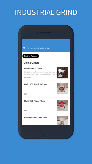 Emulate iPhone app Industrial Grind Coffee using MyAndroid Emulate iPhone app Industrial Grind Coffee using MyAndroid