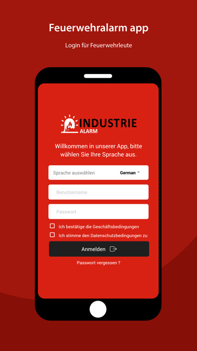 Emulate iPhone app INDUSTRIEAlarm using MyAndroid Emulate iPhone app INDUSTRIEAlarm using MyAndroid