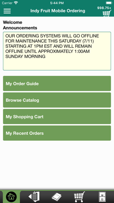 Emulate iPhone app Indy Fruit Mobile Ordering using MyAndroid Emulate iPhone app Indy Fruit Mobile Ordering using MyAndroid