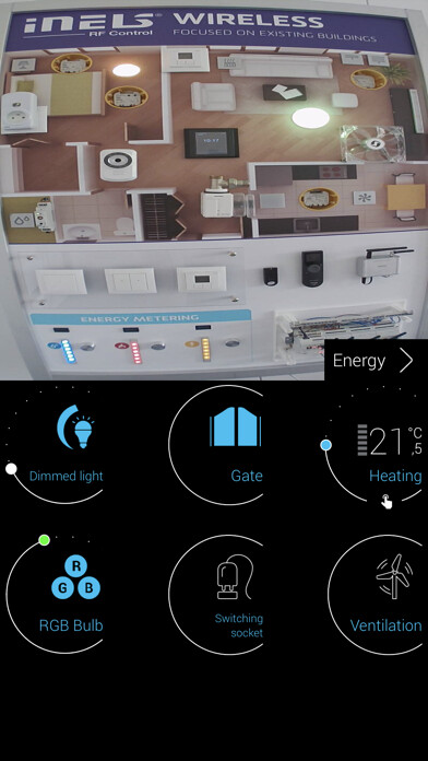 Emulate iPhone app iNELS Home Control RF - Promo using MyAndroid