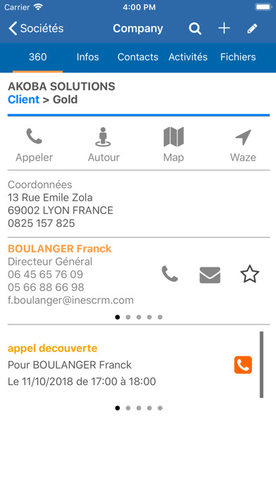 Emulate iPhone app INES eXtend CRM using MyAndroid