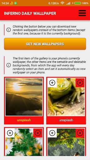 Run android online APK Inferno daily wallpaper from MyAndroid or emulate Inferno daily wallpaper using MyAndroid