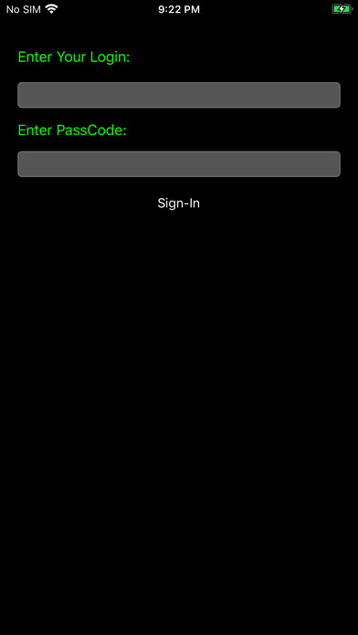 Emulate iPhone app Infinidrum® Work Tracker using MyAndroid