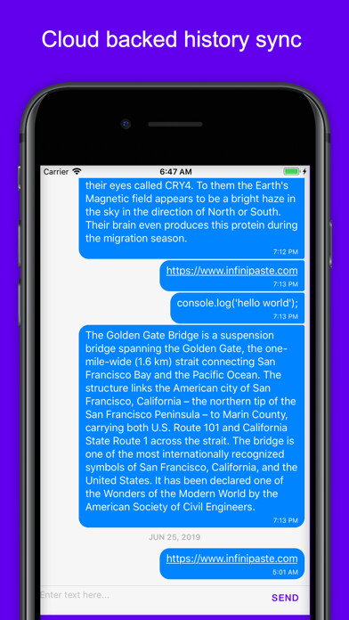 Emulate iPhone app Infinipaste using MyAndroid