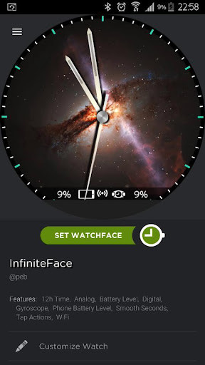 Emulate Android APK Infinite Face for Moto360 Emulate Android APK Infinite Face for Moto360