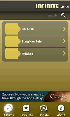 Emulate Android APK Infinite  - Lyrics