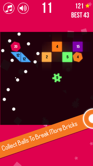 Emulate iPhone app Infinite Super Brick Breaker using MyAndroid