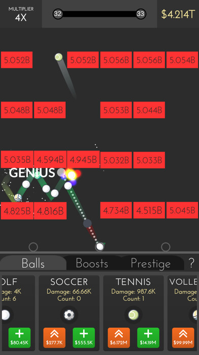 Emulate iPhone app Infinity Balls - Idle Balls using MyAndroid