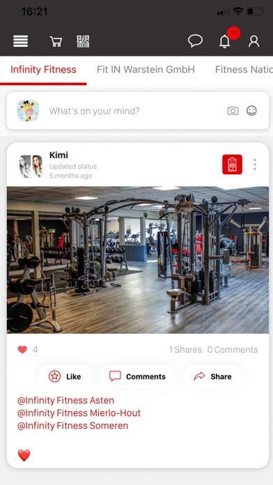 Emulate iPhone app Infinityfitness using MyAndroid