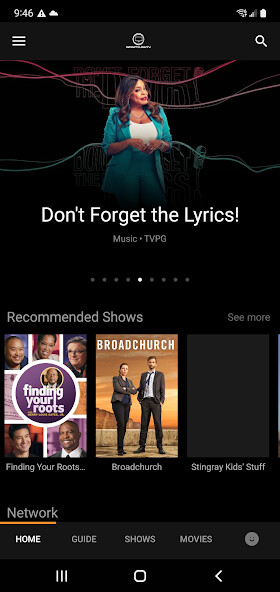 Emulate iPhone app InfinityLink TV using MyAndroid