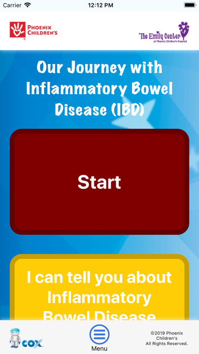 Emulate iPhone app Inflammatory Bowel Disease IBD using MyAndroid