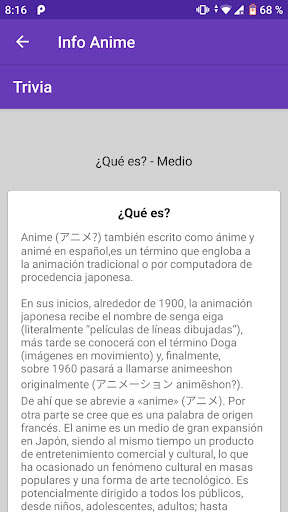Run android online APK Info Anime from MyAndroid or emulate Info Anime using MyAndroid