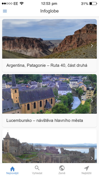 Emulate iPhone app Infoglobe using MyAndroid
