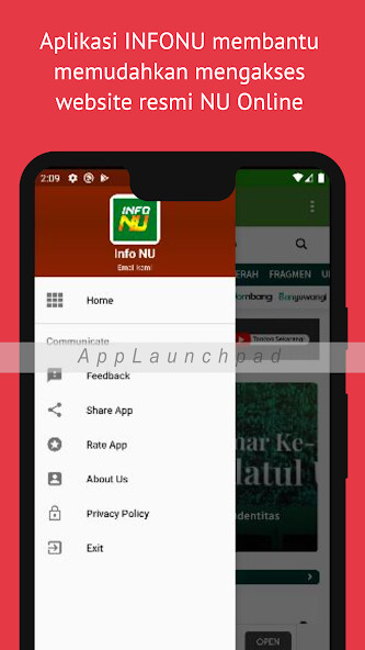 Run android online APK INFONU from MyAndroid or emulate INFONU using MyAndroid