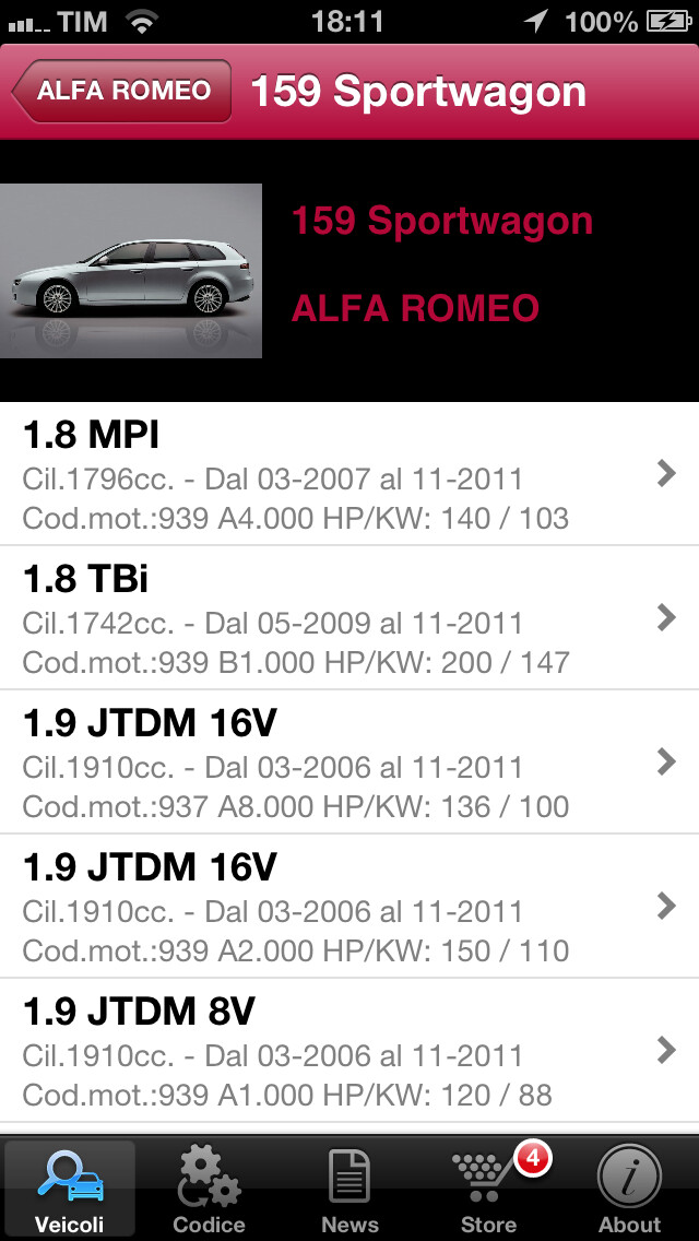 Emulate iPhone app Inforicambi using MyAndroid
