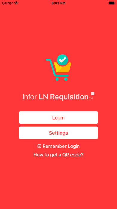 Emulate iPhone app Infor LN Requisition using MyAndroid Emulate iPhone app Infor LN Requisition using MyAndroid