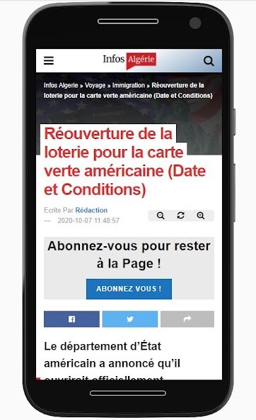 Run android online APK Infos Algerie from MyAndroid or emulate Infos Algerie using MyAndroid