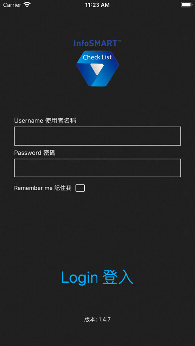 Emulate iPhone app InfoSMART CheckList using MyAndroid