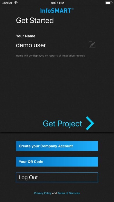 Emulate iPhone app InfoSMART xTrack Doer using MyAndroid