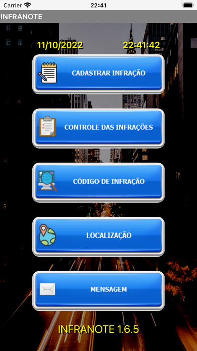 Emulate iPhone app INFRANOTE using MyAndroid