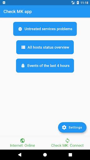 Run android online APK infrastructure & application monitoring from MyAndroid or emulate infrastructure & application monitoring using MyAndroid