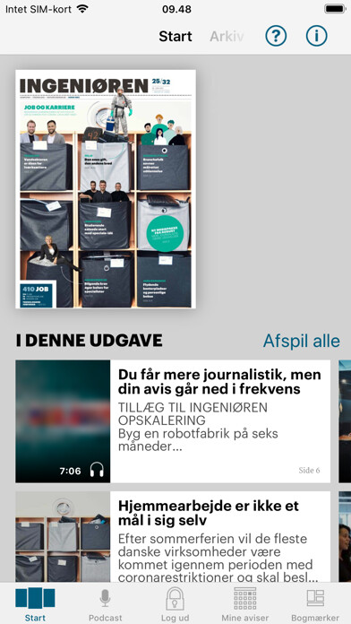 Emulate iPhone app Ingeniøren using MyAndroid Emulate iPhone app Ingeniøren using MyAndroid
