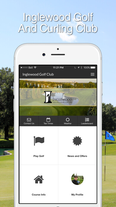 Emulate iPhone app Inglewood Golf & Curling Club using MyAndroid