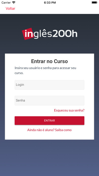 Emulate iPhone app Inglês 200 horas using MyAndroid Emulate iPhone app Inglês 200 horas using MyAndroid