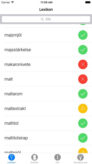 Emulate iPhone app Ingredienslexikon using MyAndroid Emulate iPhone app Ingredienslexikon using MyAndroid