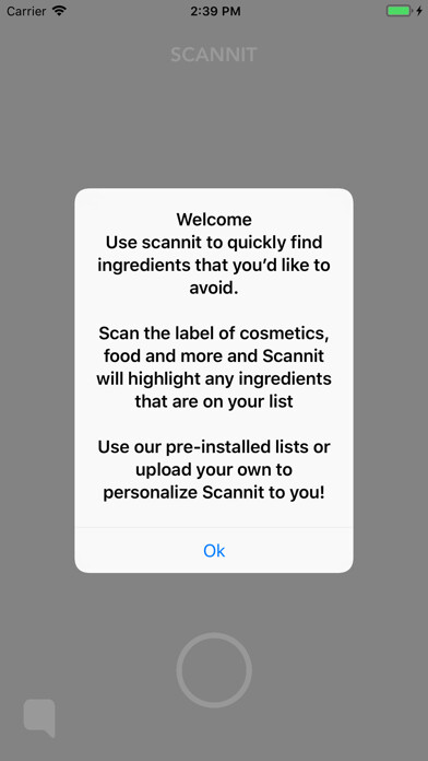 Emulate iPhone app Ingredient Scanner using MyAndroid