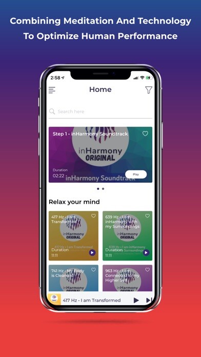 Emulate iPhone app inHarmony: Music Meditations using MyAndroid Emulate iPhone app inHarmony: Music Meditations using MyAndroid