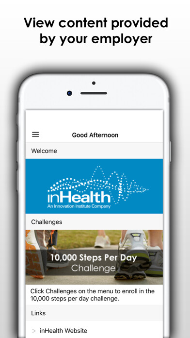 Emulate iPhone app inHealth : Well-being using MyAndroid Emulate iPhone app inHealth : Well-being using MyAndroid